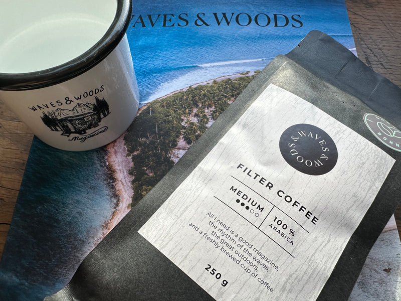 Waves & Woods Tasse & 250 Gramm Waves & Woods Kaffee